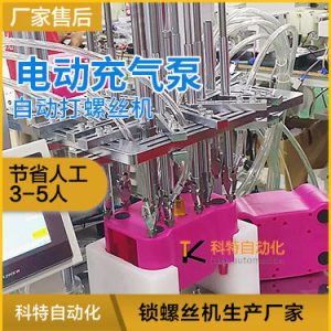 雙嘴單觸開關電動充氣泵多軸螺絲擰緊機 自動化打螺絲視頻案例
